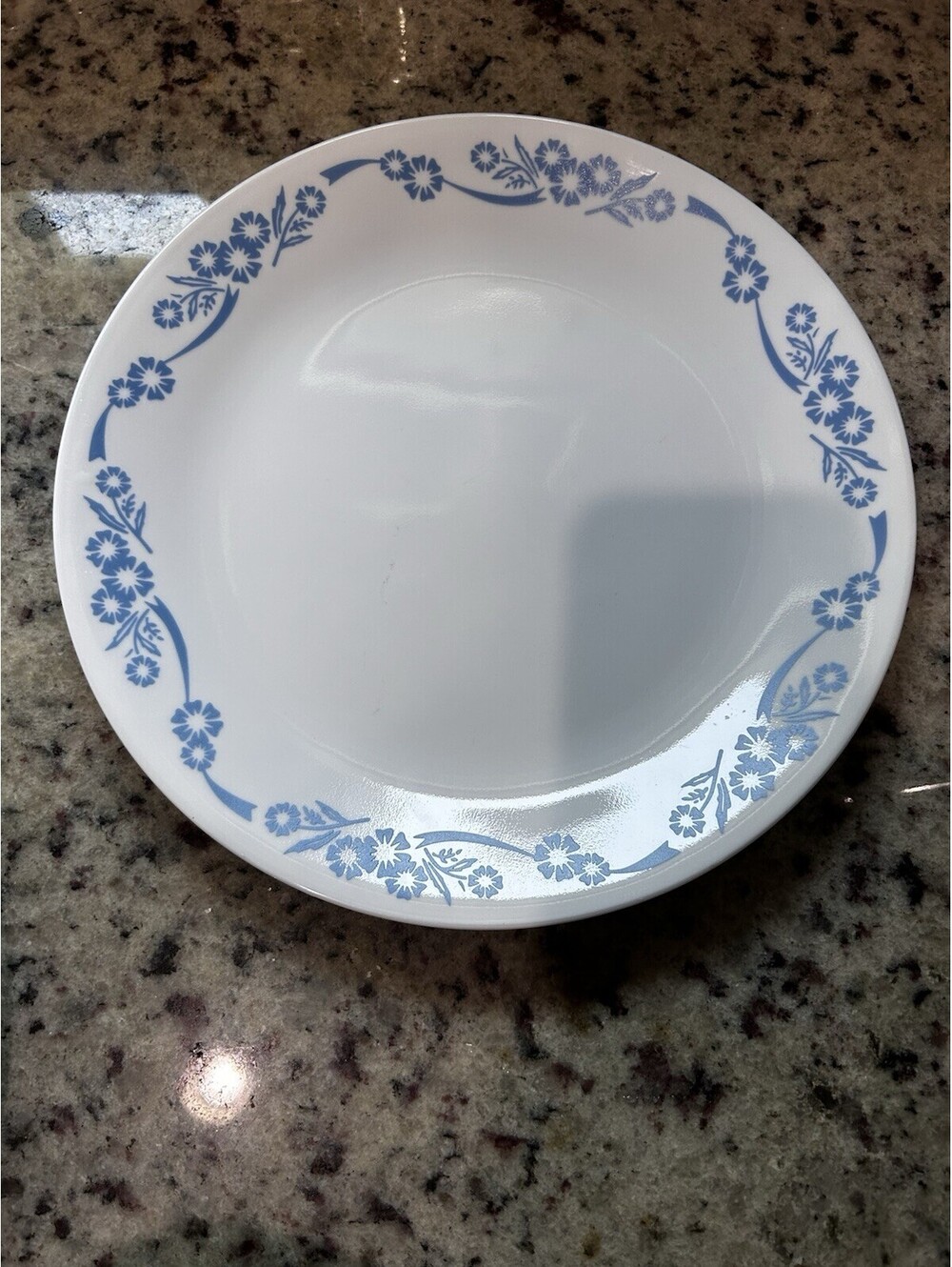 Vintage Corning Ware Corelle Blue Cornflower 10.25" Plate Vitrelle Excellent!